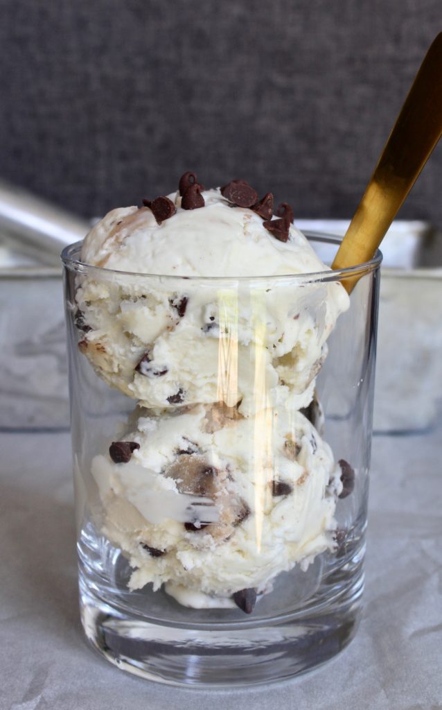 Chocolate Chip Cookie Dough - No Churn | Sam's Dish