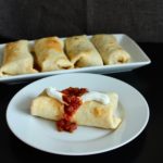 Baked Chicken Chimichangas [with Instant Pot Salsa Chicken]