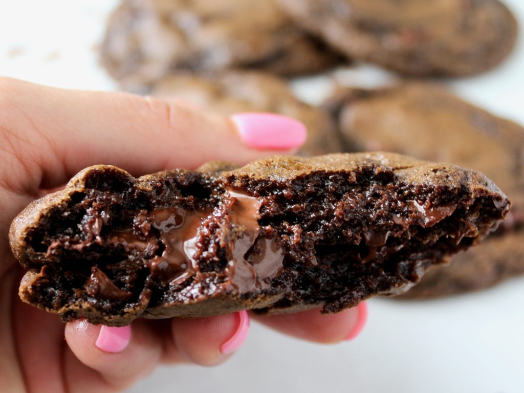 Bakery Style Double Chocolate Chip Cookies | Sam's Dish